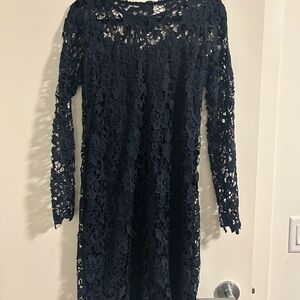 Navy Lace Dress